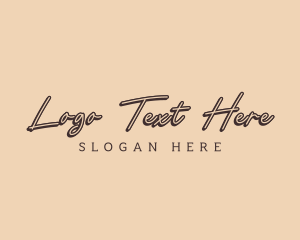 Wordmark - Simple Signature Boutique logo design