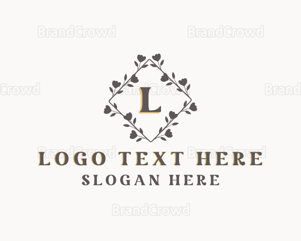 Floral Diamond Ornament Logo