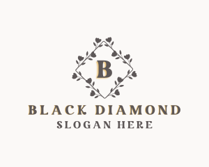 Floral Diamond Ornament logo design