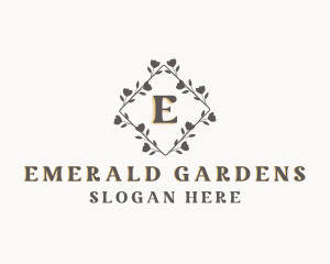 Floral Diamond Ornament logo design