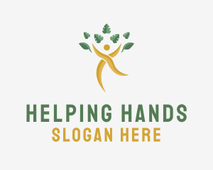 Volunteering - Wellness Tree Planting logo design