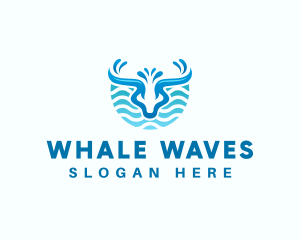 Wave Water Buffalo logo design