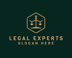 Lawyer - Justice Scale Lawyer logo design