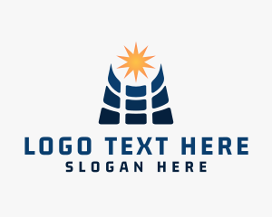 Solar - Solar Panel Device logo design