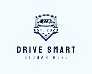 Car Driving Badge logo design