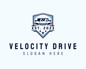 Drive - Car Driving Badge logo design