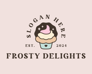 Icing - Cute Icing Cupcake logo design