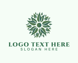 Healthy - Organic Leaves Wellness logo design