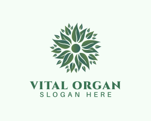 Organic Leaves Wellness logo design