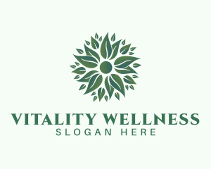 Organic Leaves Wellness logo design