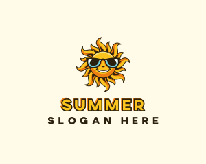 Sun Sunglasses Summer logo design