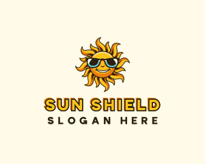 Sunscreen - Sun Sunglasses Summer logo design