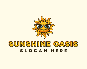 Sun Sunglasses Summer logo design