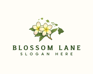 Hawaii Plumeria Flower logo design