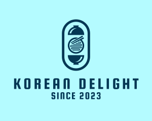 Korean - Chinese Noodle Food Stall logo design