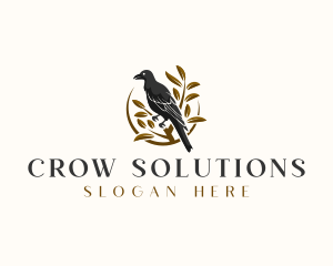 Crow - Crow Raven Bird logo design