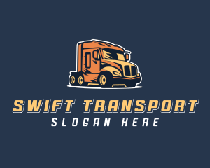 Transportation Trucking Logistics logo design