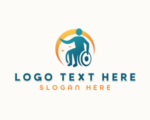 Paralympic - Disability Humanitarian Organization logo design