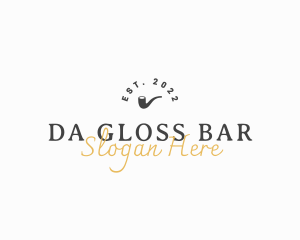 Hipster Bar Business logo design