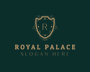 Royal Shield Wreath logo design