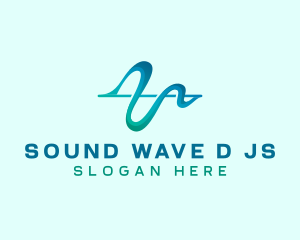 Music Media Sound Wave logo design