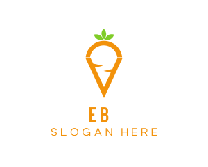 Fresh Carrot Vegetable Logo