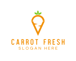 Carrot - Fresh Carrot Vegetable logo design