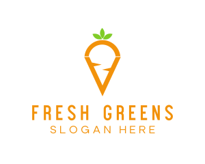 Vegetable - Fresh Carrot Vegetable logo design