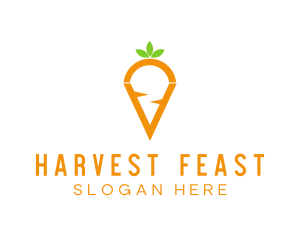 Fresh Carrot Vegetable logo design