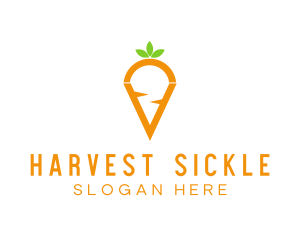 Fresh Carrot Vegetable logo design