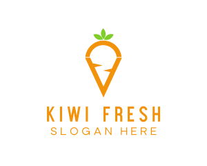 Fresh Carrot Vegetable logo design