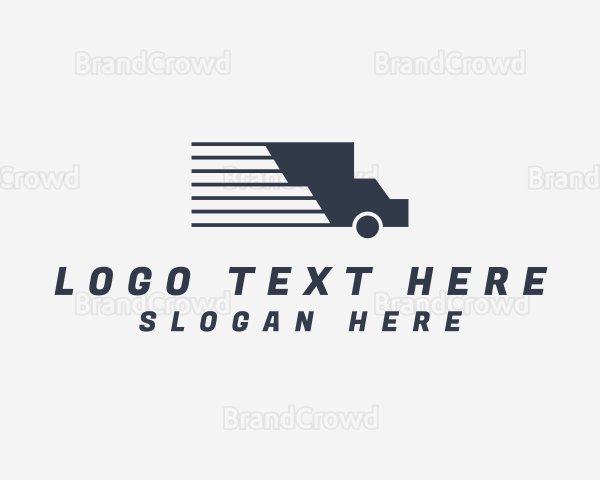 Fast Truck Freight Transport Logo