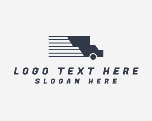 Haulage - Fast Truck Freight Transport logo design