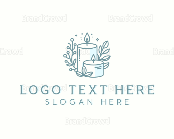 Candle Boutique Decor Logo