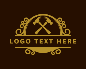 Build - Ornamental Carpentry Hammer logo design