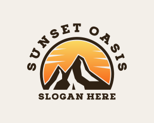 Mountain Peak Camping logo design