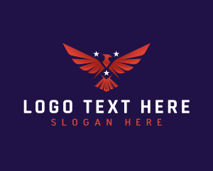 Veteran - Patriotic Eagle Wings logo design