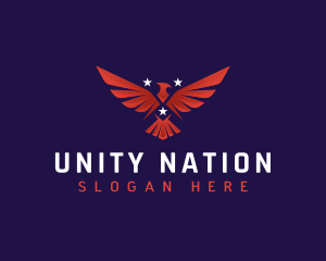 Patriotic Eagle Wings logo design