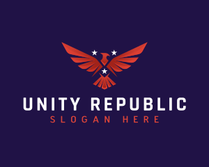 Republic - Patriotic Eagle Wings logo design
