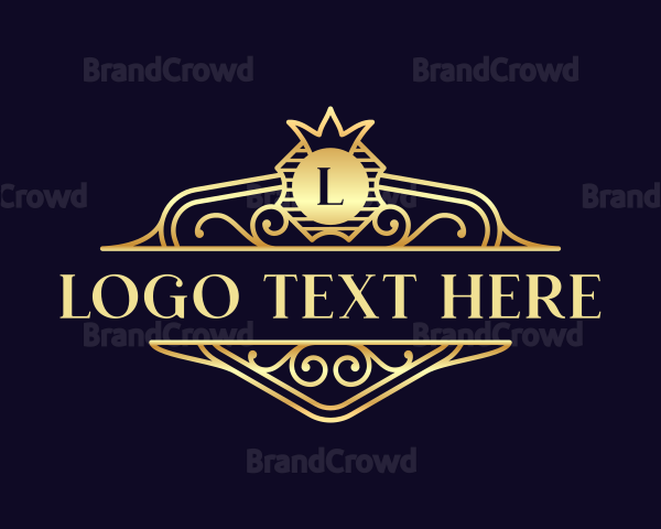 Crest Crown Decorative Logo