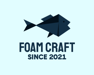 Fish Origami Craft logo design