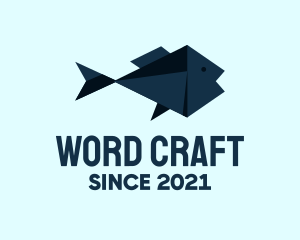 Fish Origami Craft logo design