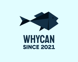 Aquarium - Fish Origami Craft logo design
