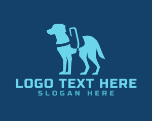 Labrador - Modern Service Dog logo design