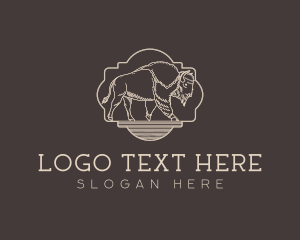 Ranch - Buffalo Bison Ranch logo design