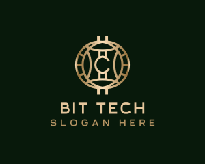 Cryptocurrency Digital Tech logo design