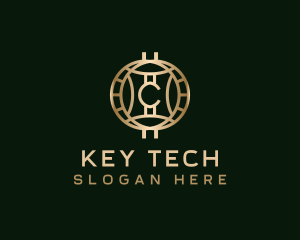 Cryptocurrency Digital Tech logo design