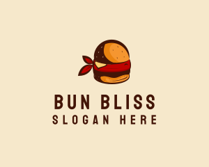 Bun - Happy Ninja Burger logo design