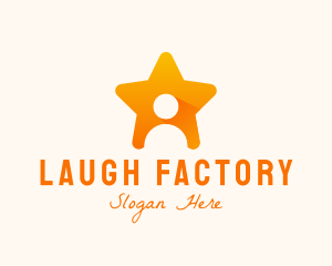 Comedian - Entertainment Business Star logo design