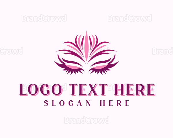 Makeup Beautician Eyelash Logo